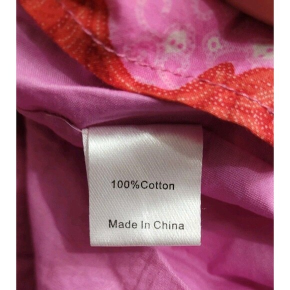 Tuckernuck Pink Floral Smocked Dress Ruffle Sleeve Tiered Midi Cotton XL - Picture 6 of 10